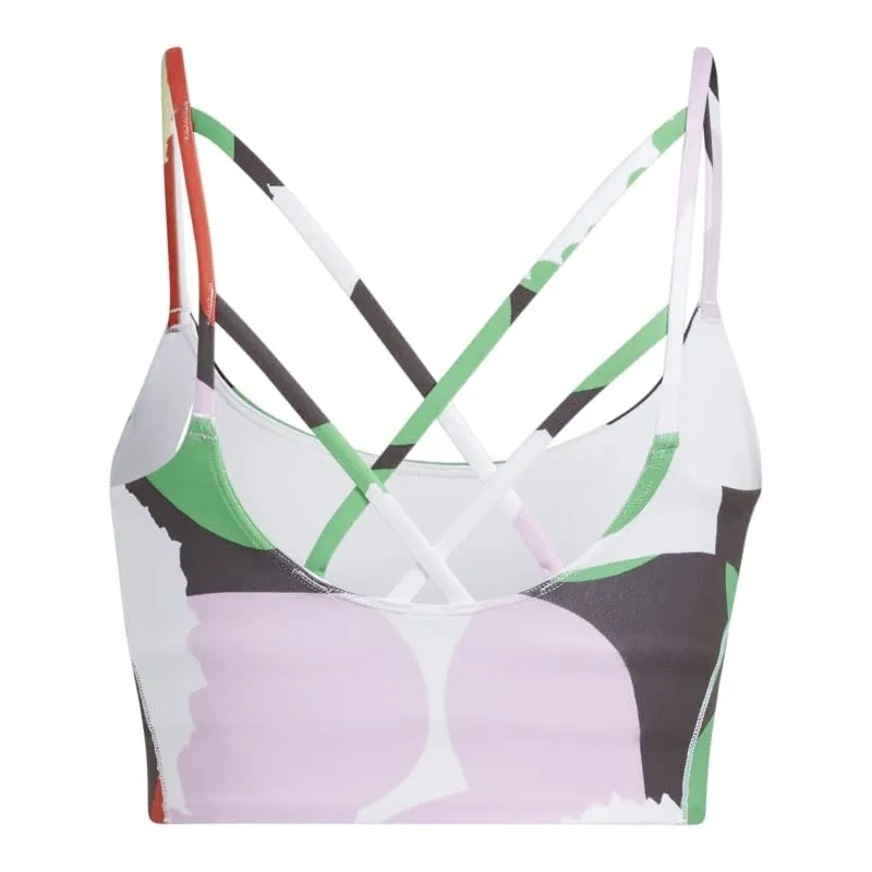حمالة صدر رياضية adidas MMK YOGA BRA HC6850 TRAINING برتقالية اللون - حمالة صدر رياضية خفيفة للنساء