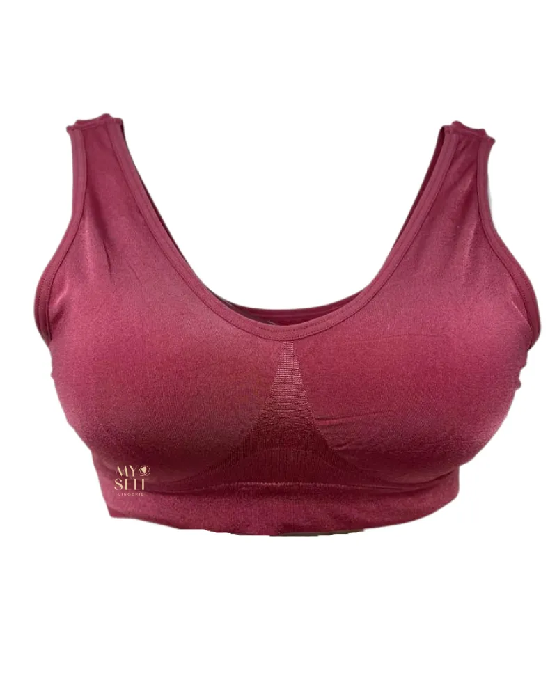 835275 Rose Wine Bralette with Removable Pads