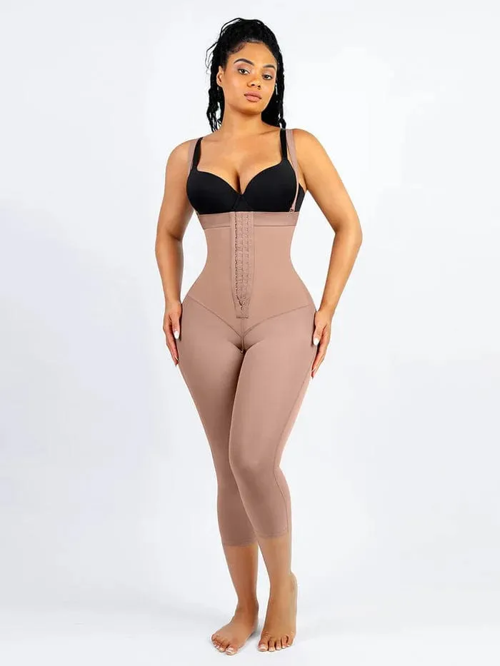 Adjustable Straps Open-Bust Tummy Control Shapewear Bodysuit