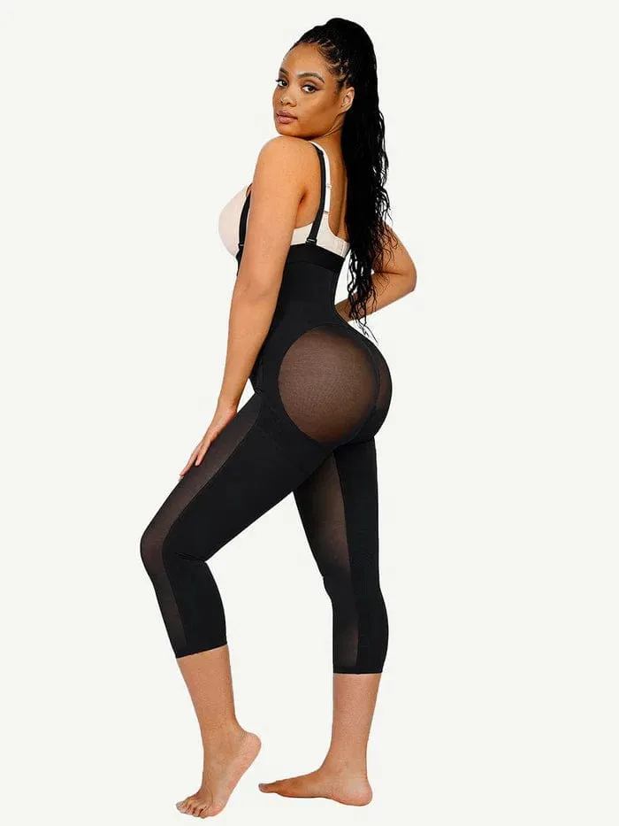 Adjustable Straps Open-Bust Tummy Control Shapewear Bodysuit