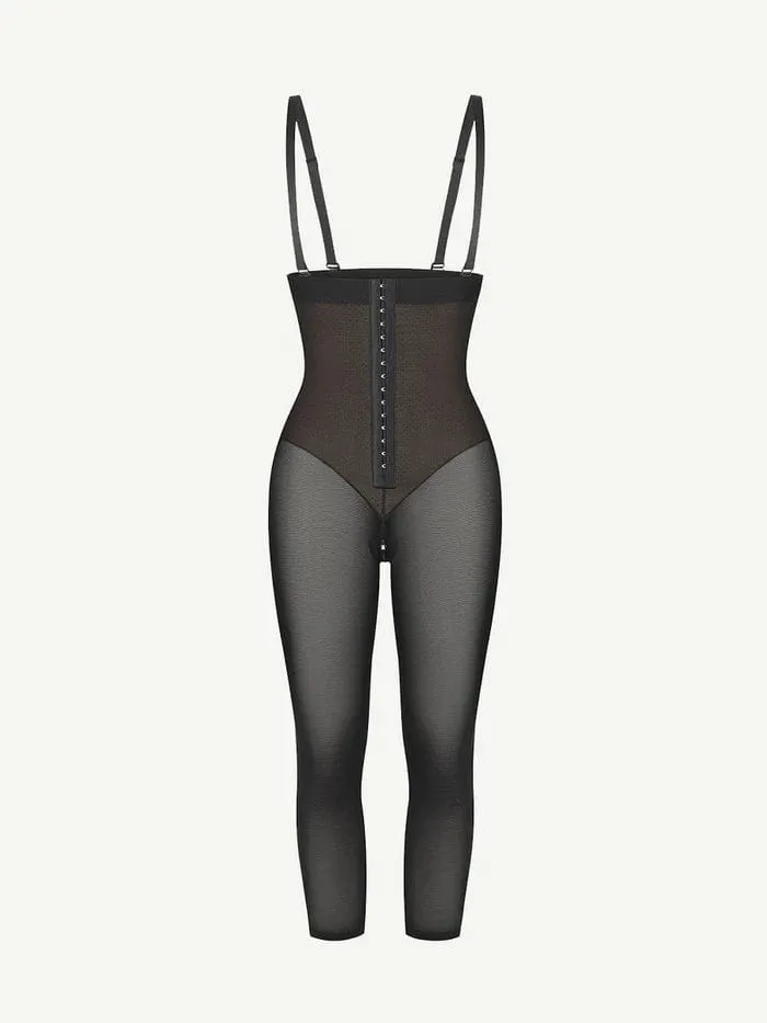 Adjustable Straps Open-Bust Tummy Control Shapewear Bodysuit