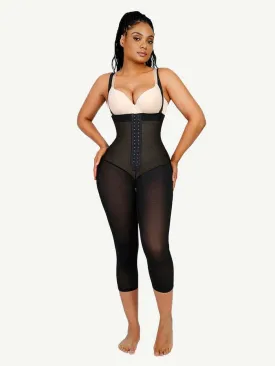 Adjustable Straps Open-Bust Tummy Control Shapewear Bodysuit