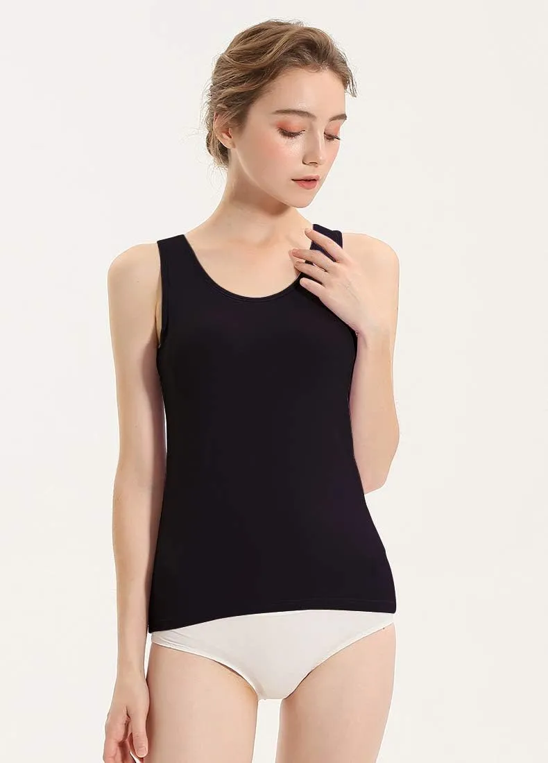Alizeal 3 Pcs Women's Basic Solid Camisole Stretch Casual Tank Tops