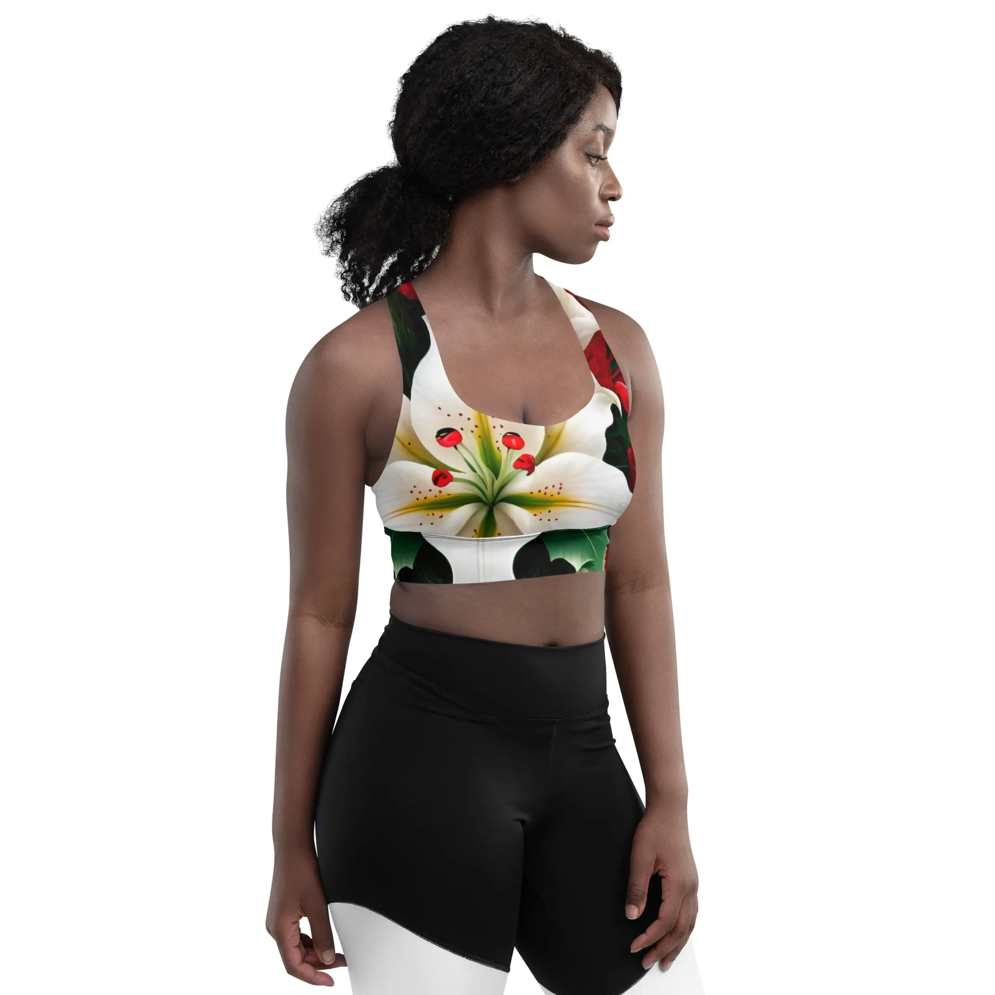All over print sports bra