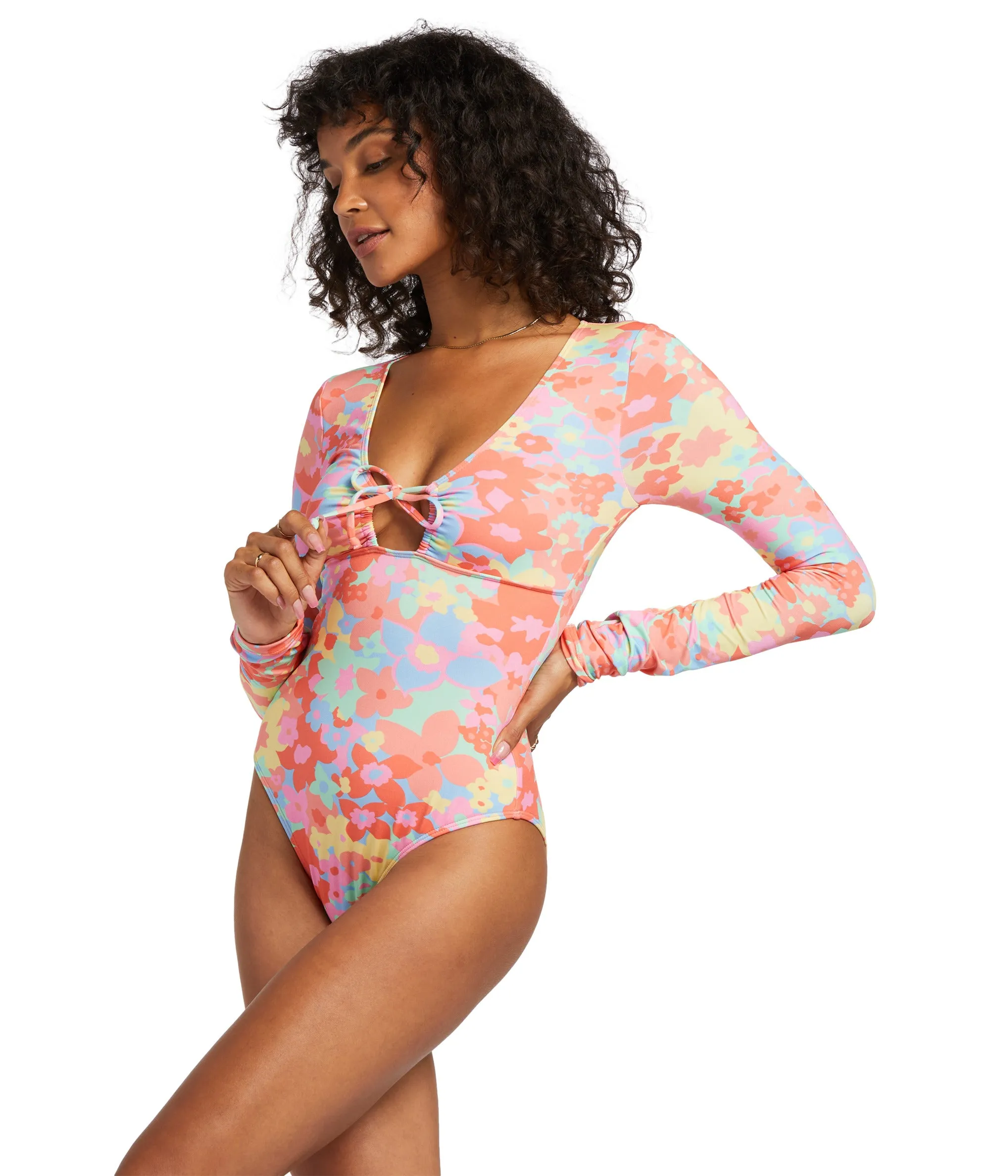 Billabong Coast Is Clear L/S One Piece-Multi