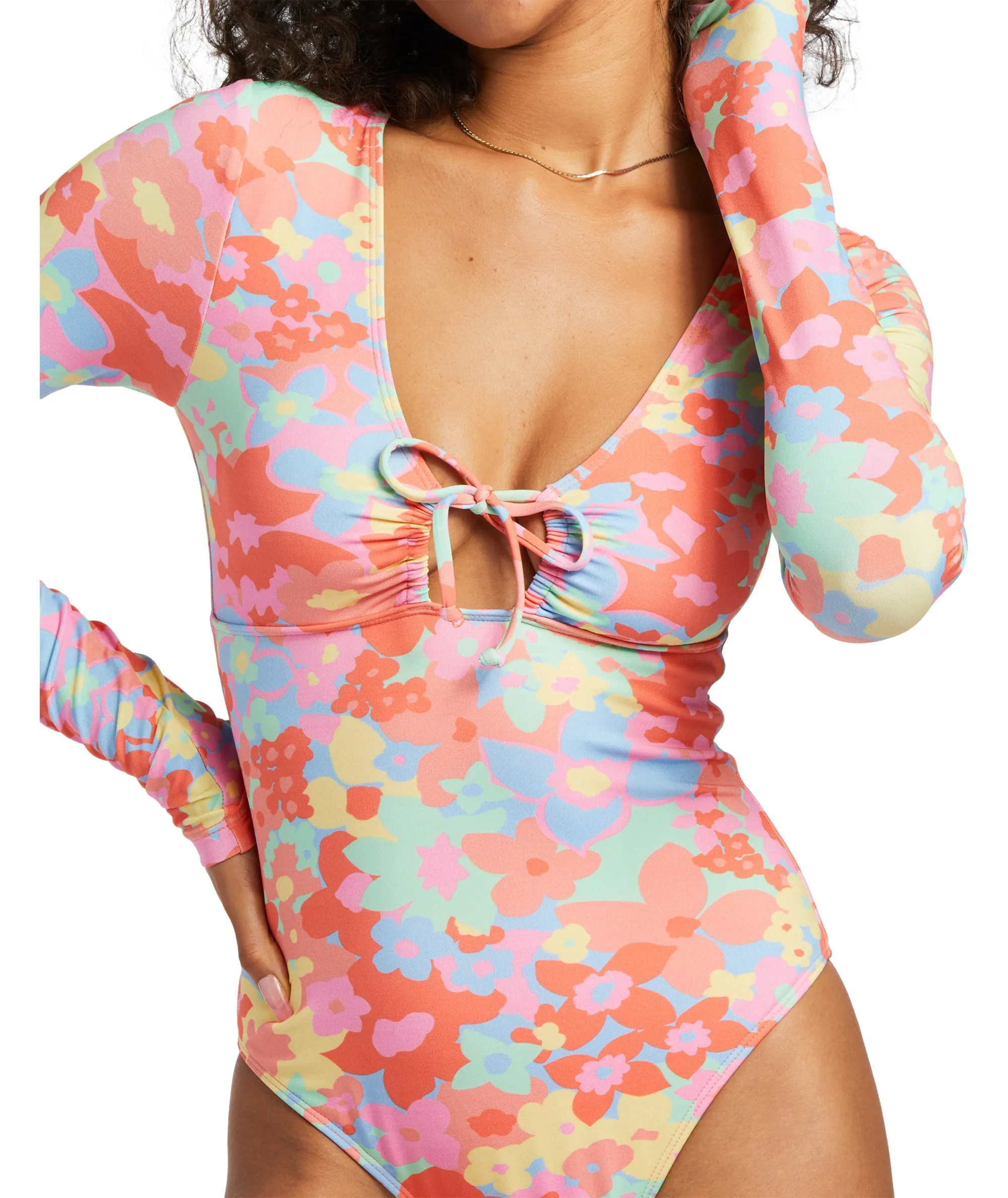 Billabong Coast Is Clear L/S One Piece-Multi