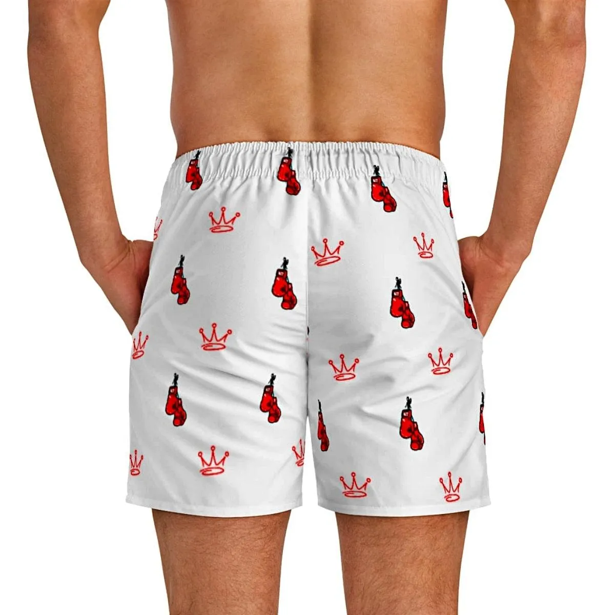 Boxing King Men's Short Swim Trunks