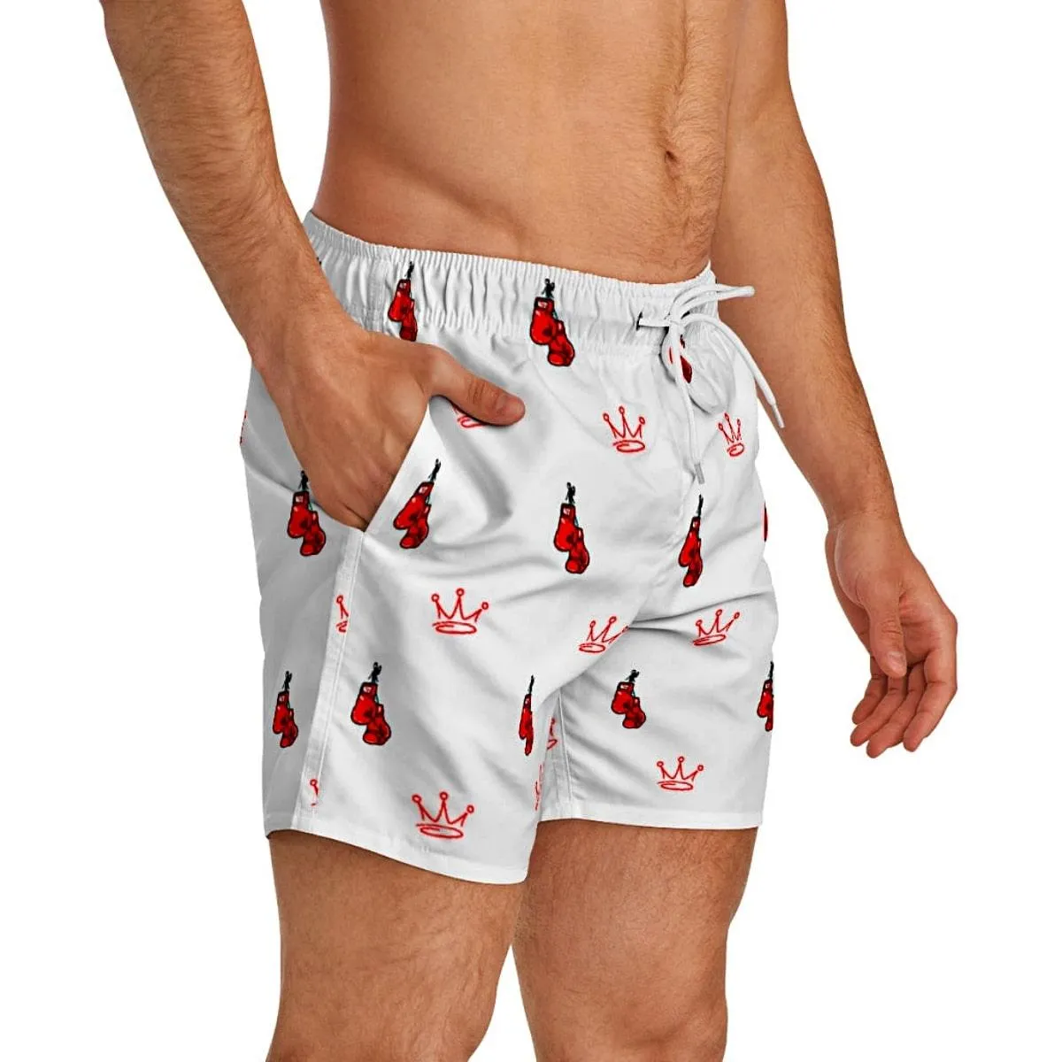 Boxing King Men's Short Swim Trunks