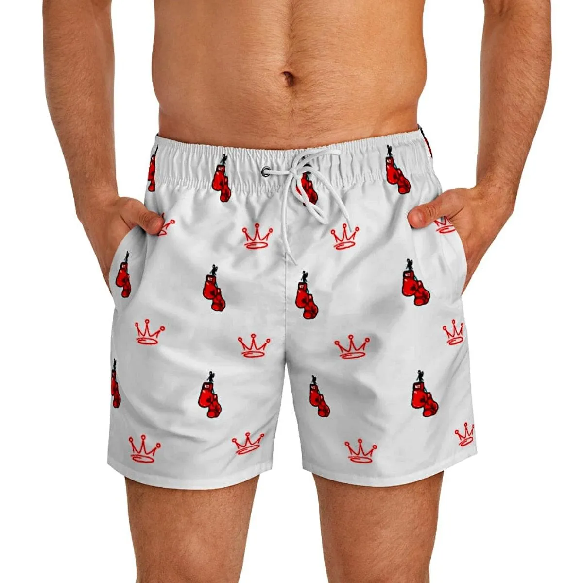 Boxing King Men's Short Swim Trunks
