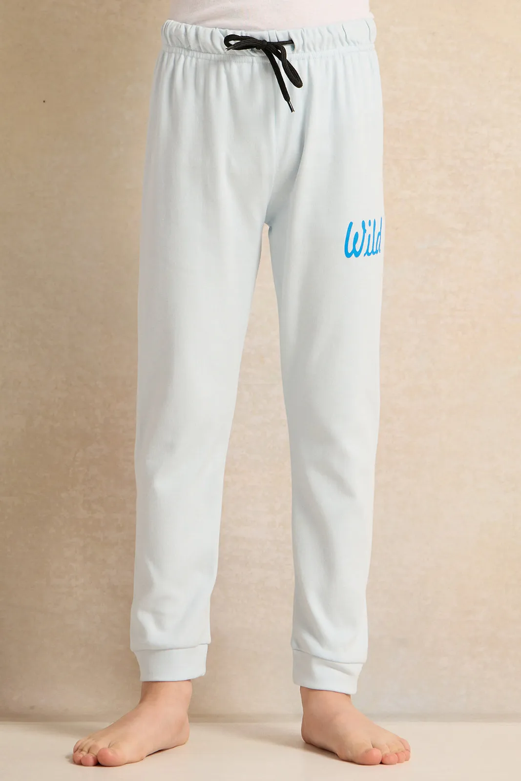 Boys Blue Jungle Print Pyjama Set (2 Piece)