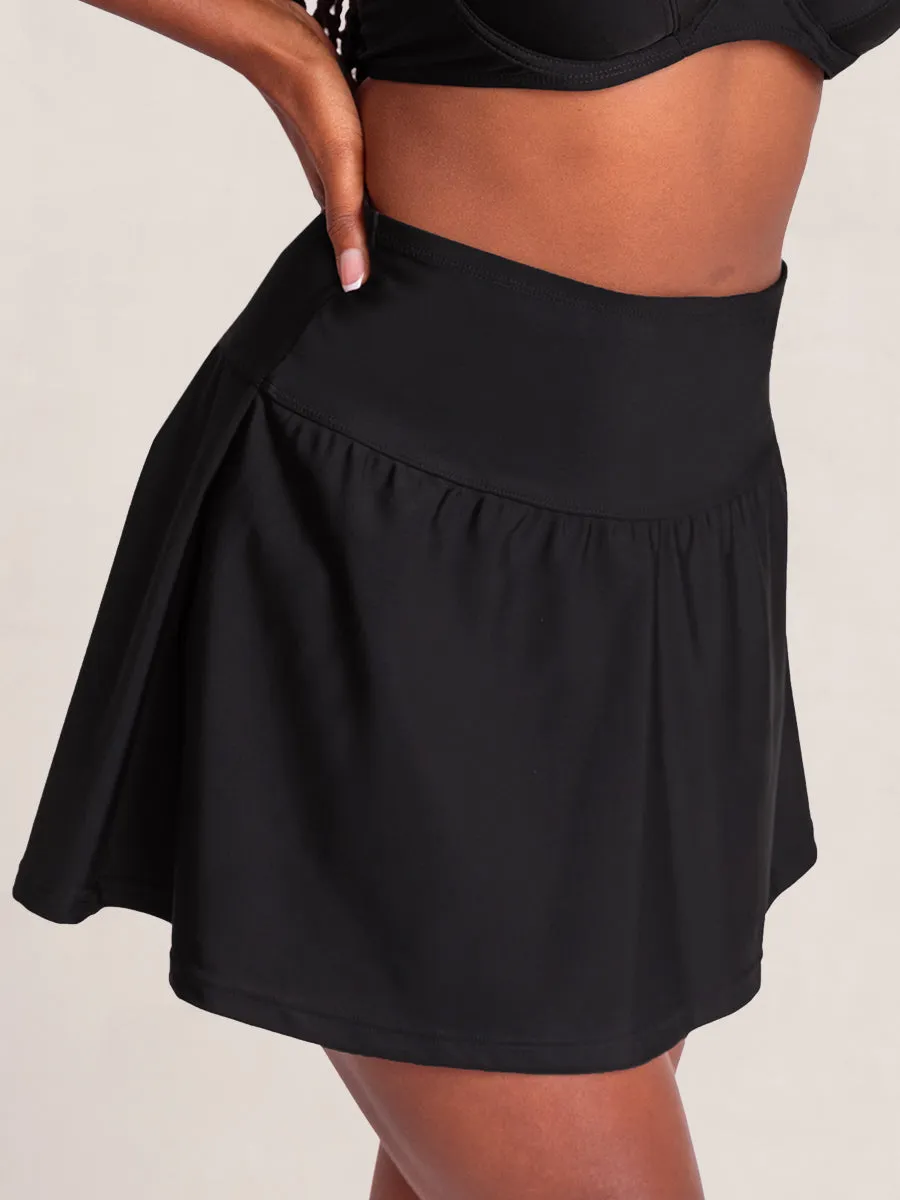 Bundle Shapermint Essentials - 1 Ruffled Bikini Top   1 Swim Skirt