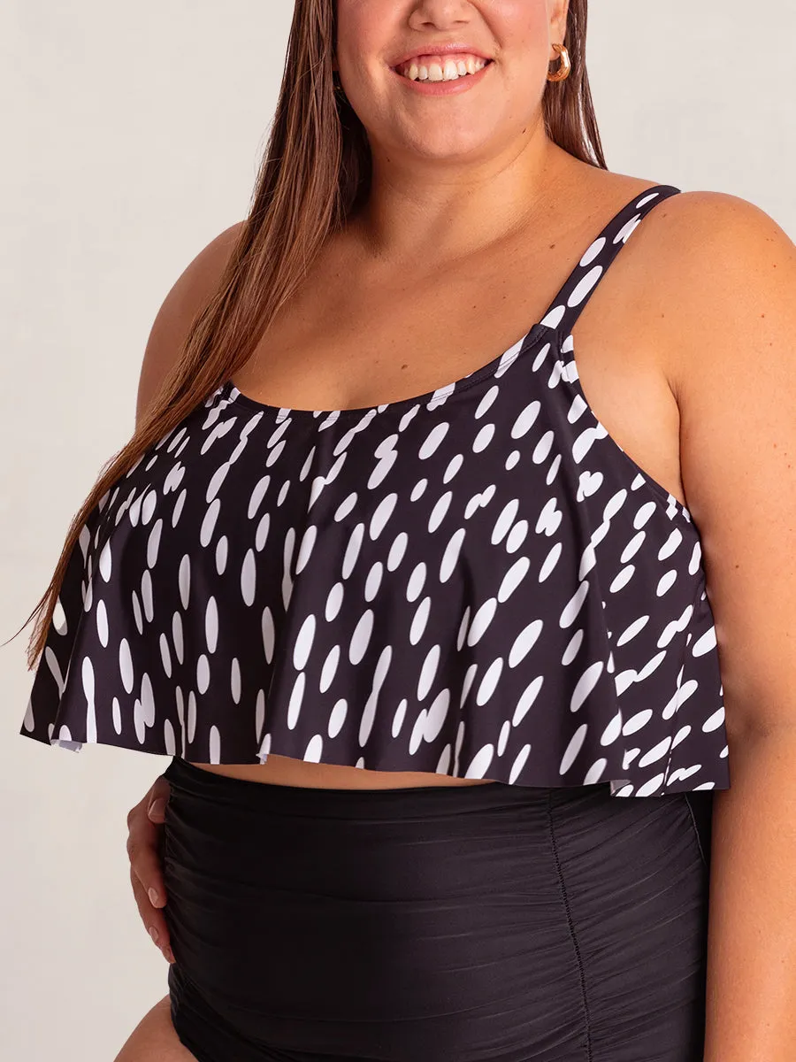 Bundle Shapermint Essentials - 1 Ruffled Bikini Top   1 Swim Skirt