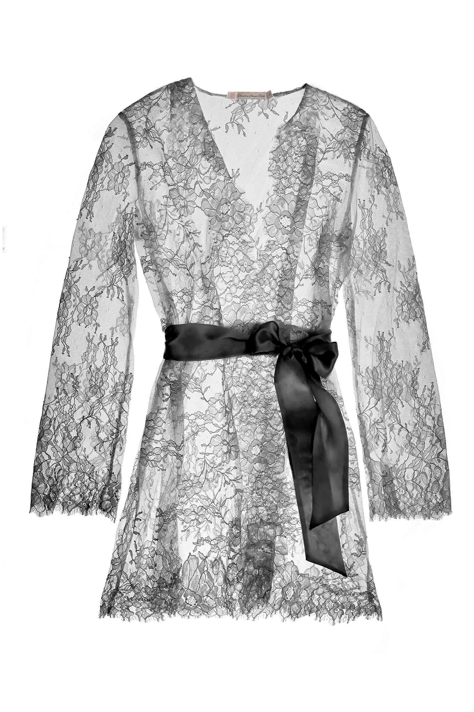 Camellia bridal lace robe in Ivory