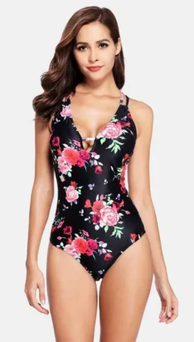 CARLA -  Women's Floral One Piece Monokini