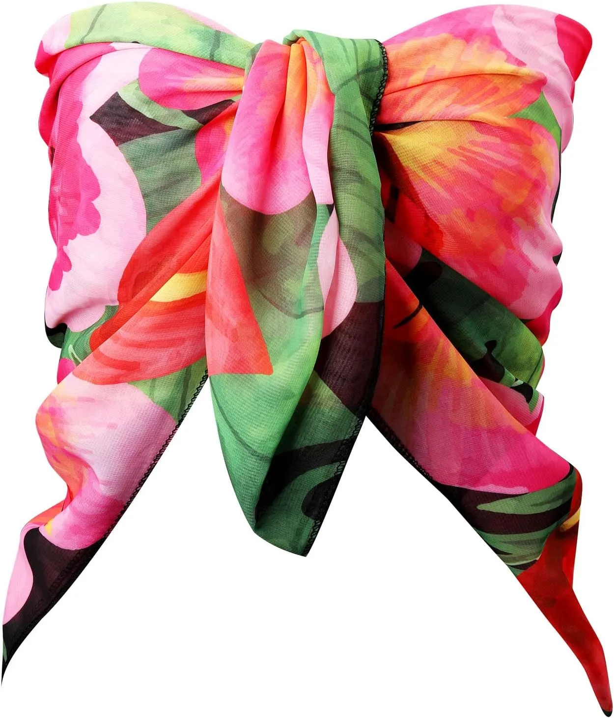 CHIC DIARY Women Swimwear Chiffon Pareo Beach Cover Up Bikini Sarong Swimsuit Wrap Skirts