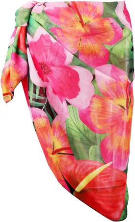 CHIC DIARY Women Swimwear Chiffon Pareo Beach Cover Up Bikini Sarong Swimsuit Wrap Skirts