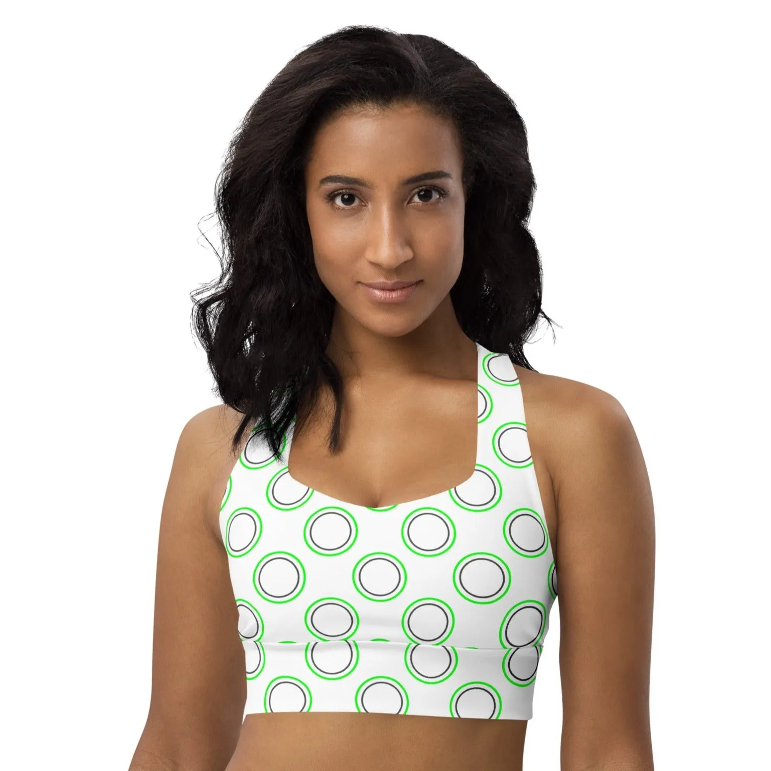 Designer Women’s Racerback Sports Bra, lioness-love