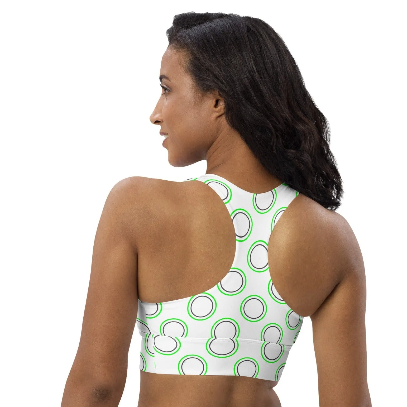 Designer Women’s Racerback Sports Bra, lioness-love