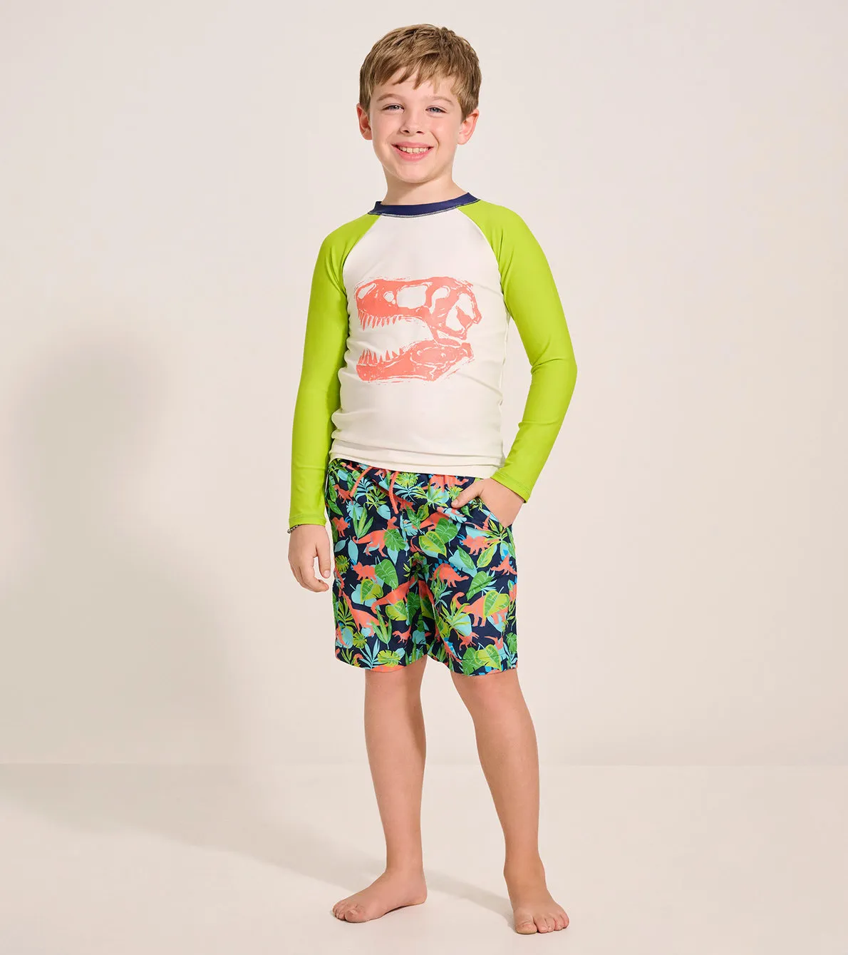 Dino Jungle Swim Trunks