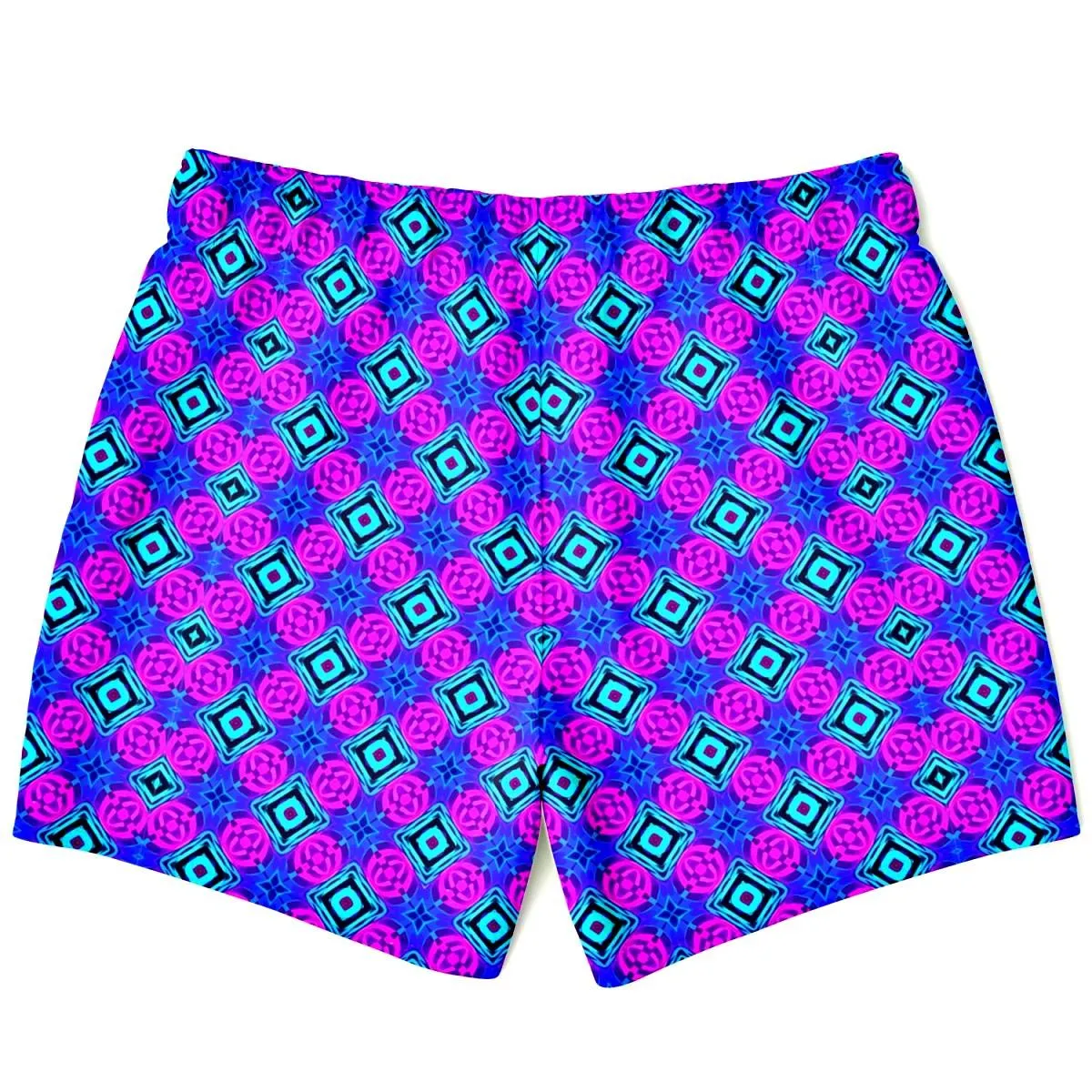 Geometric Short Swim Trunks Men