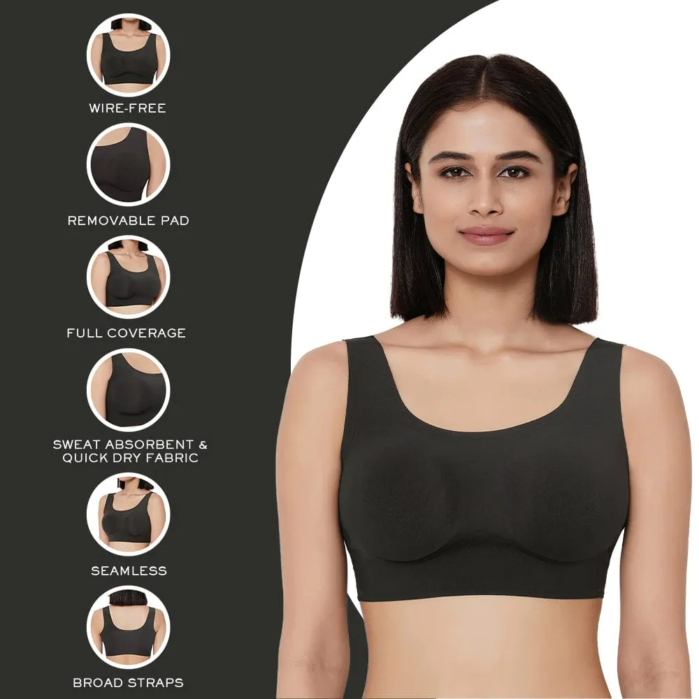 Gococi Nylon Big Padded Non Wired Bras