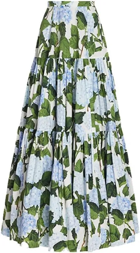 IDOPIP Women's One Piece Swimsuit with Beach Cover up Wrap Skirt Sarong Retro Floral Print Bikini Set Two Piece Bathing Suits