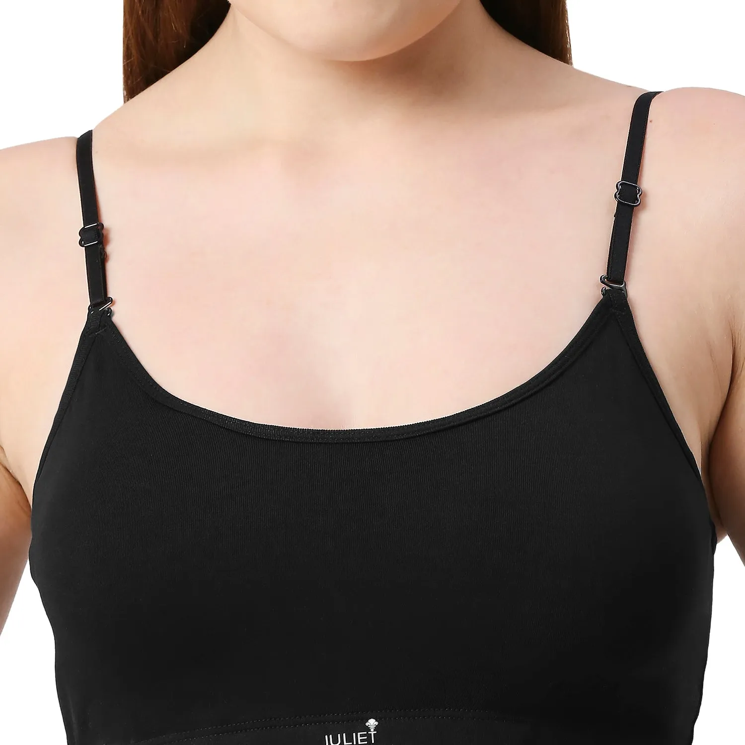JS 90-5 Padded Solid Low Impact Sports Bra  Black