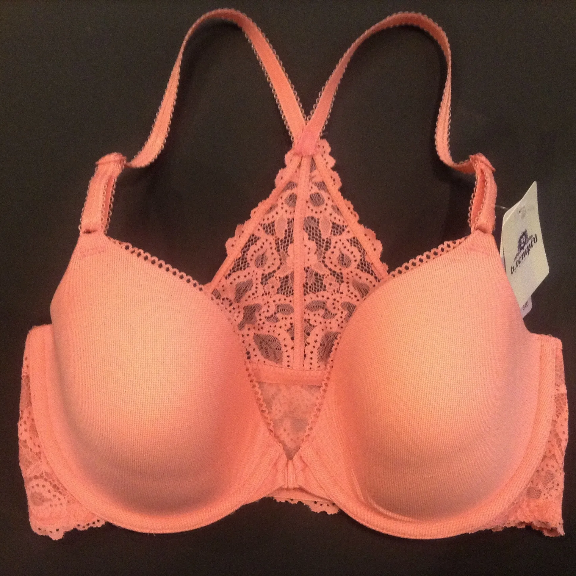 Lace-Back Underwire Bra