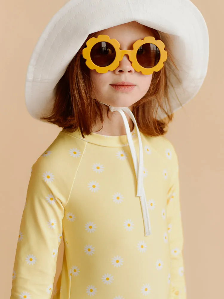 Long-Sleeved Swimsuit with Ruffles - Sydney Cloud