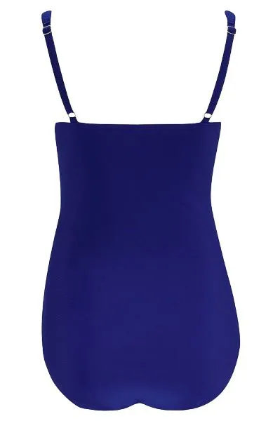 Mastectomy Swimsuit 'Monte Carlo Ruched One Piece' Royal Blue