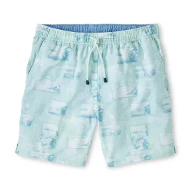 Peter Millar 7-Inch Postcards From Italy Swim Trunks - Capri Breeze
