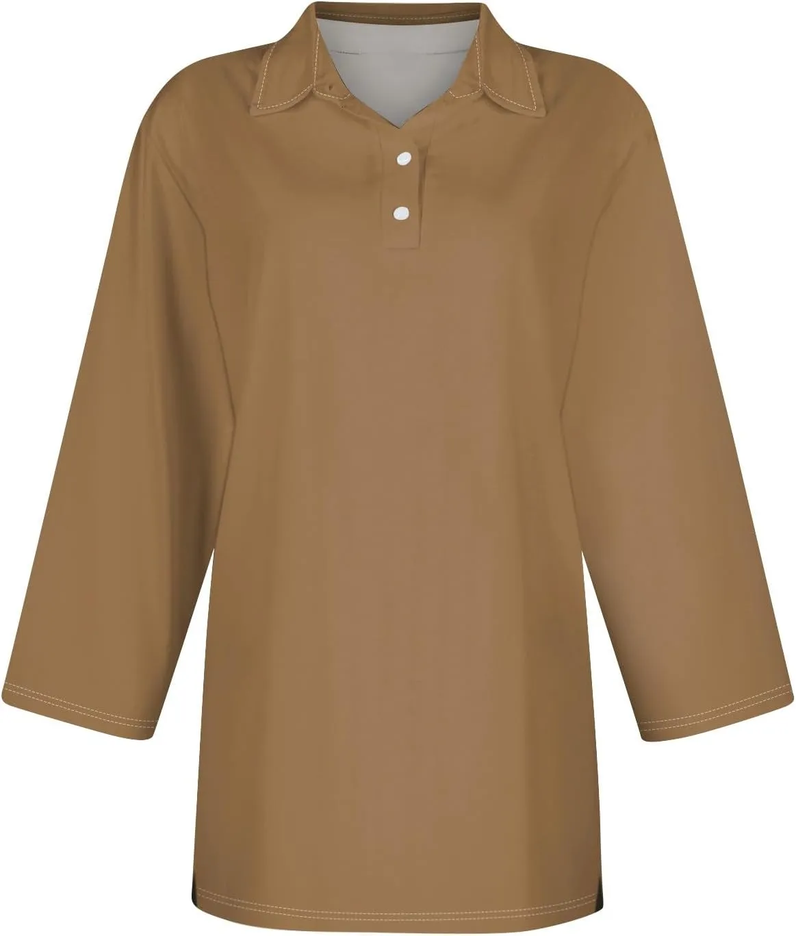Polo Shirts for Women Summer Tops Button Down 3/4 Sleeve Golf Tees Shirts Lapel Collared Shirts Office Wear for Work