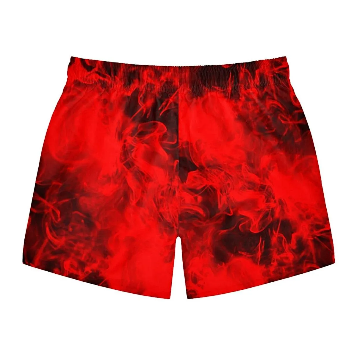 Red Smoke Short Swim Trunks