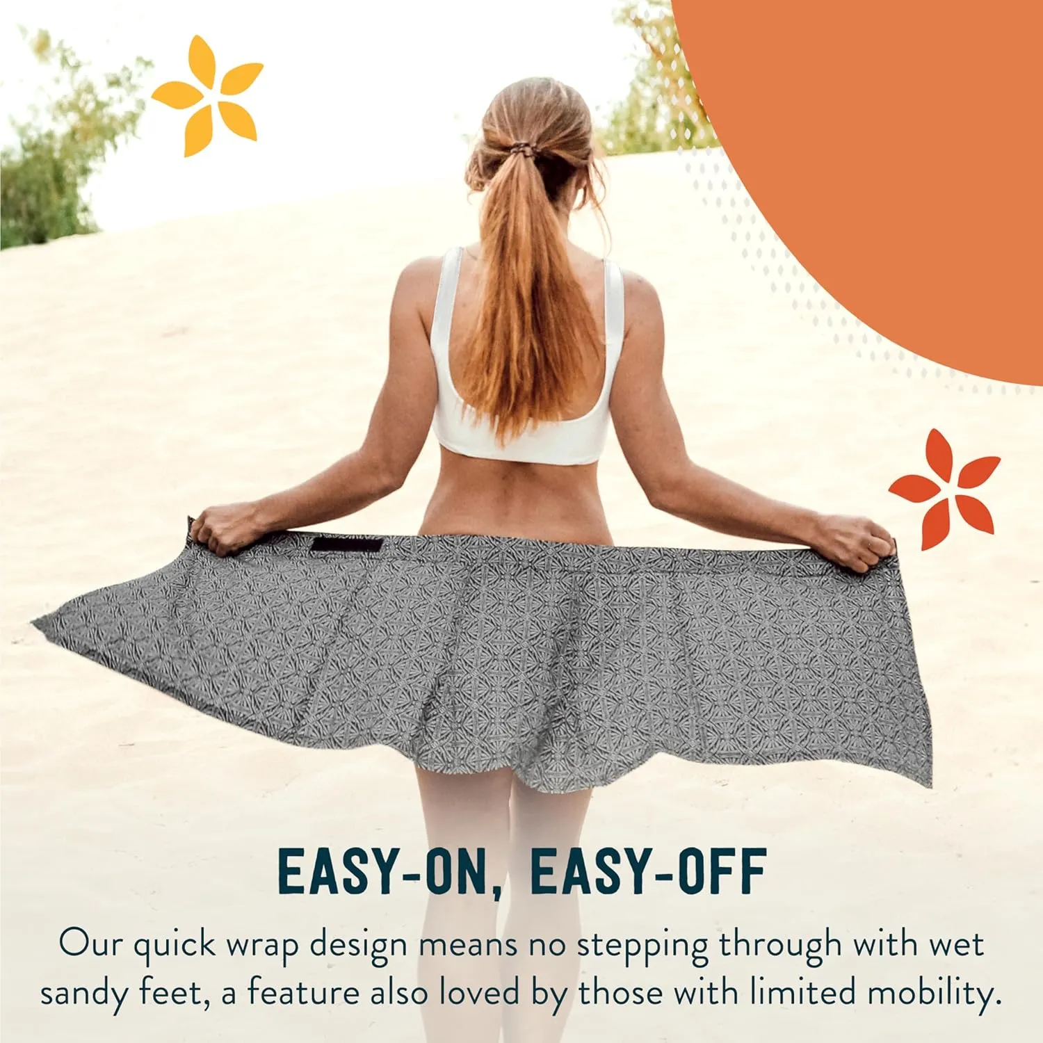 RipSkirt Hawaii Length 1 - Wrap Skirt for Women - Quick Dry Swim Cover-Up with Side Pocket - Lightweight for Beach & Travel