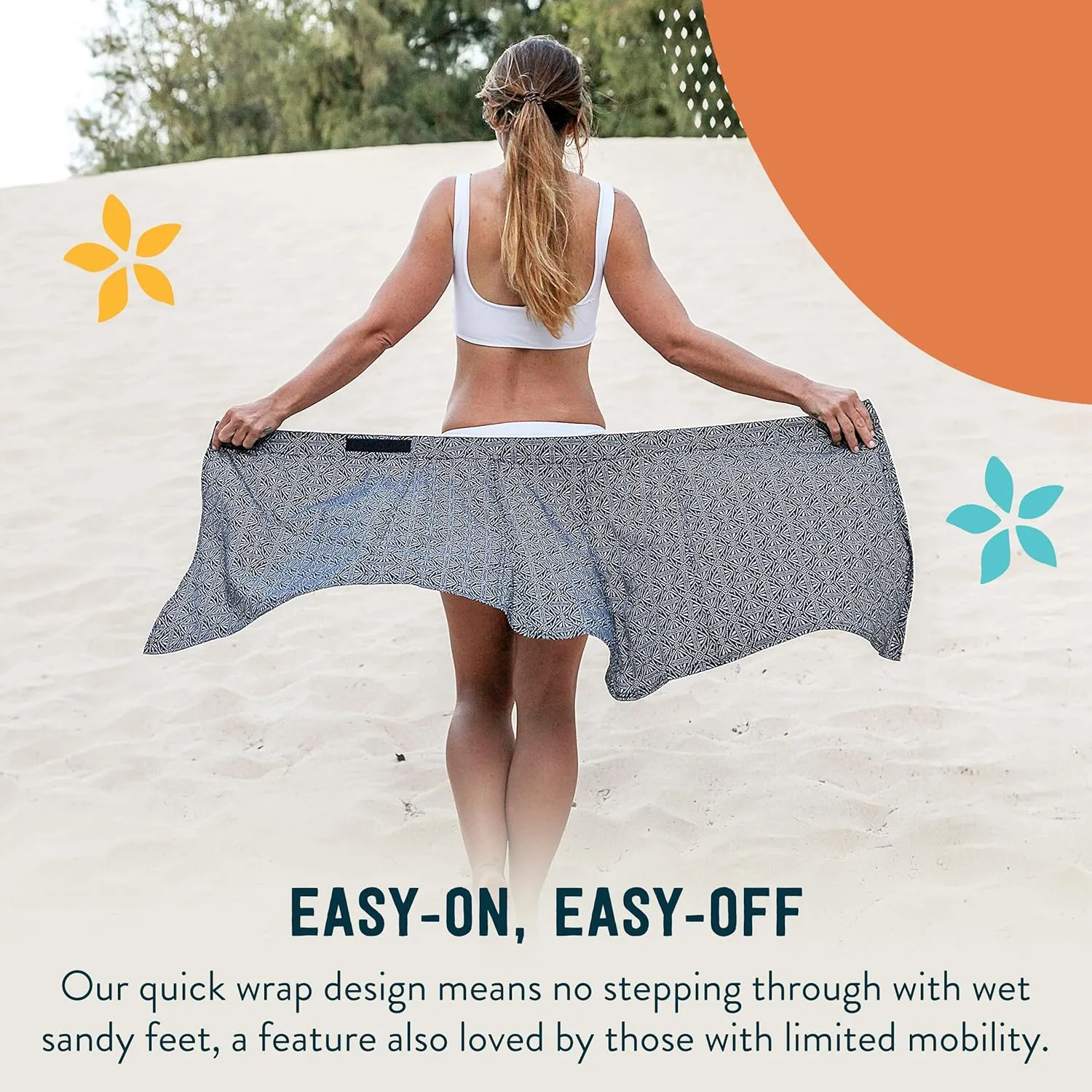 RipSkirt Hawaii Length 2 - Wrap Skirt for Women - Quick Dry Swim Cover-Up for Beach, Travel with Pocket