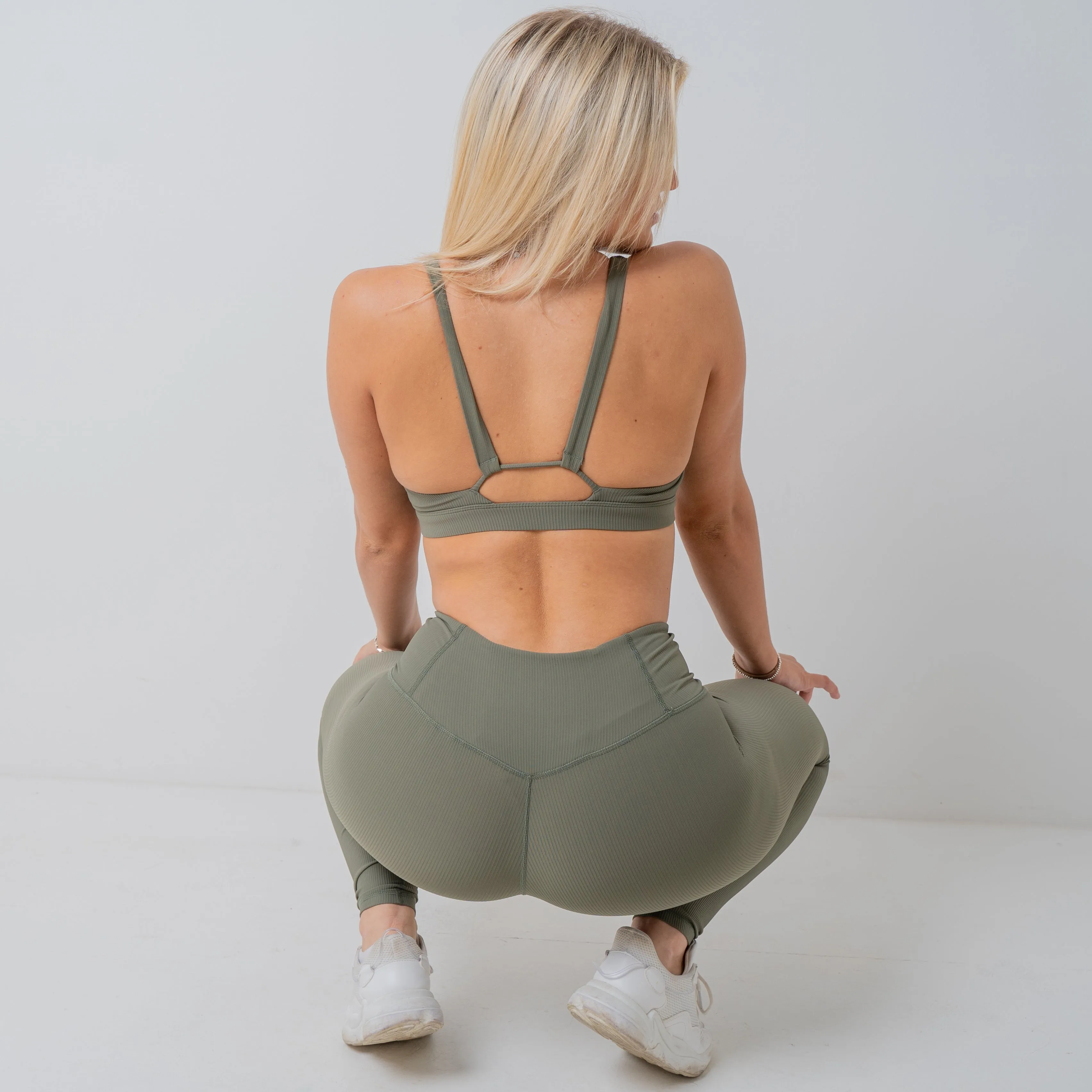 Stamina Sports Bra Army Green