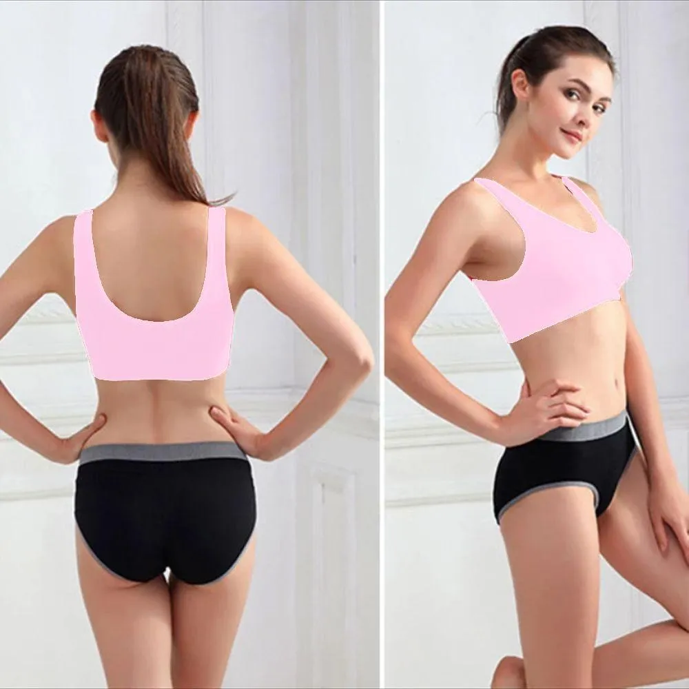 Stretchable Sports Bra - Aire Bra - 2B-103 - Light Pink