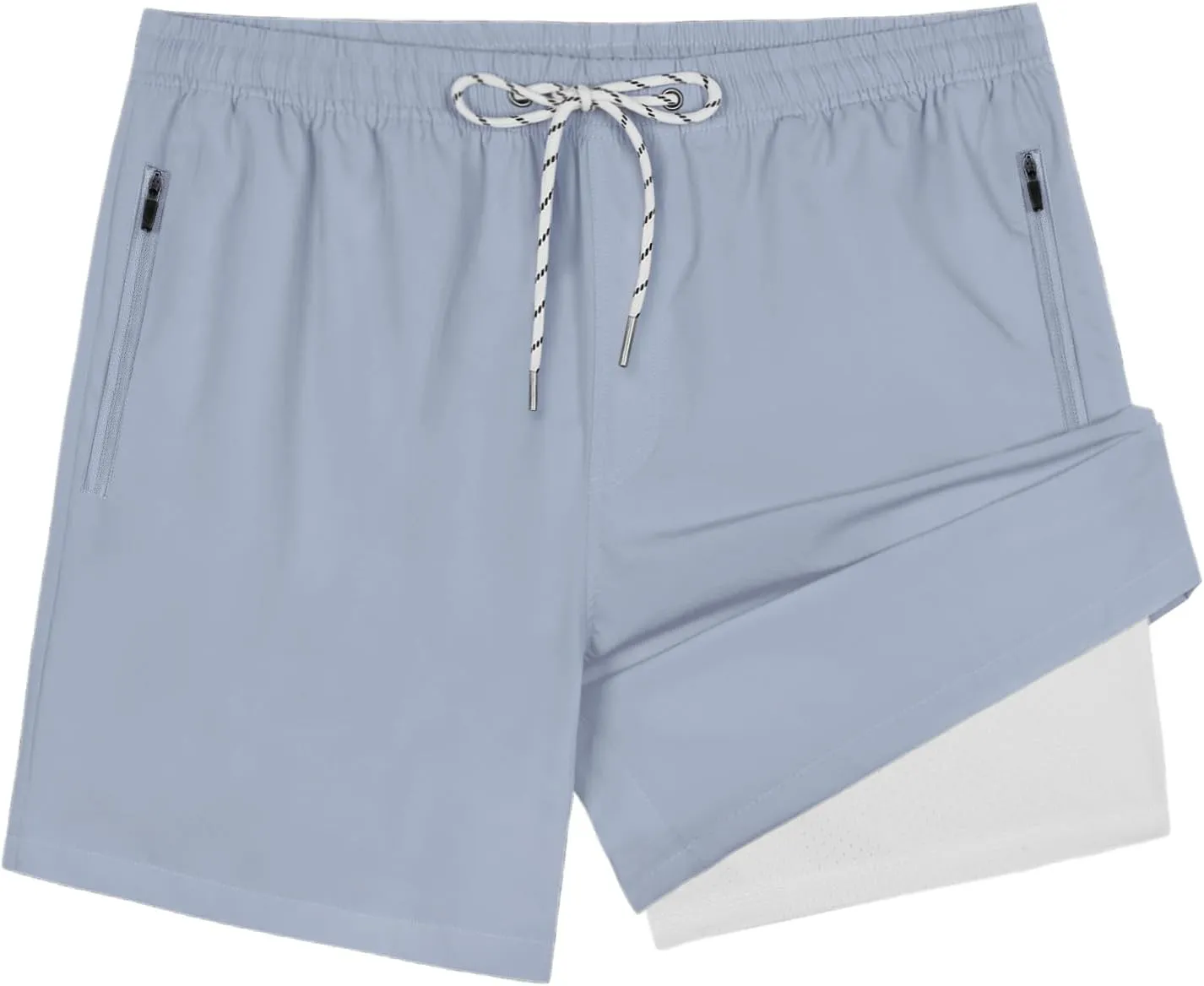 Swim Trunks Mens 5 Inch Inseam Compression Liner Short Men Bathing Suit Lined Swimming Shorts Men's Swim Suits