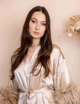 That's Vogue Silk Robe - Toffee