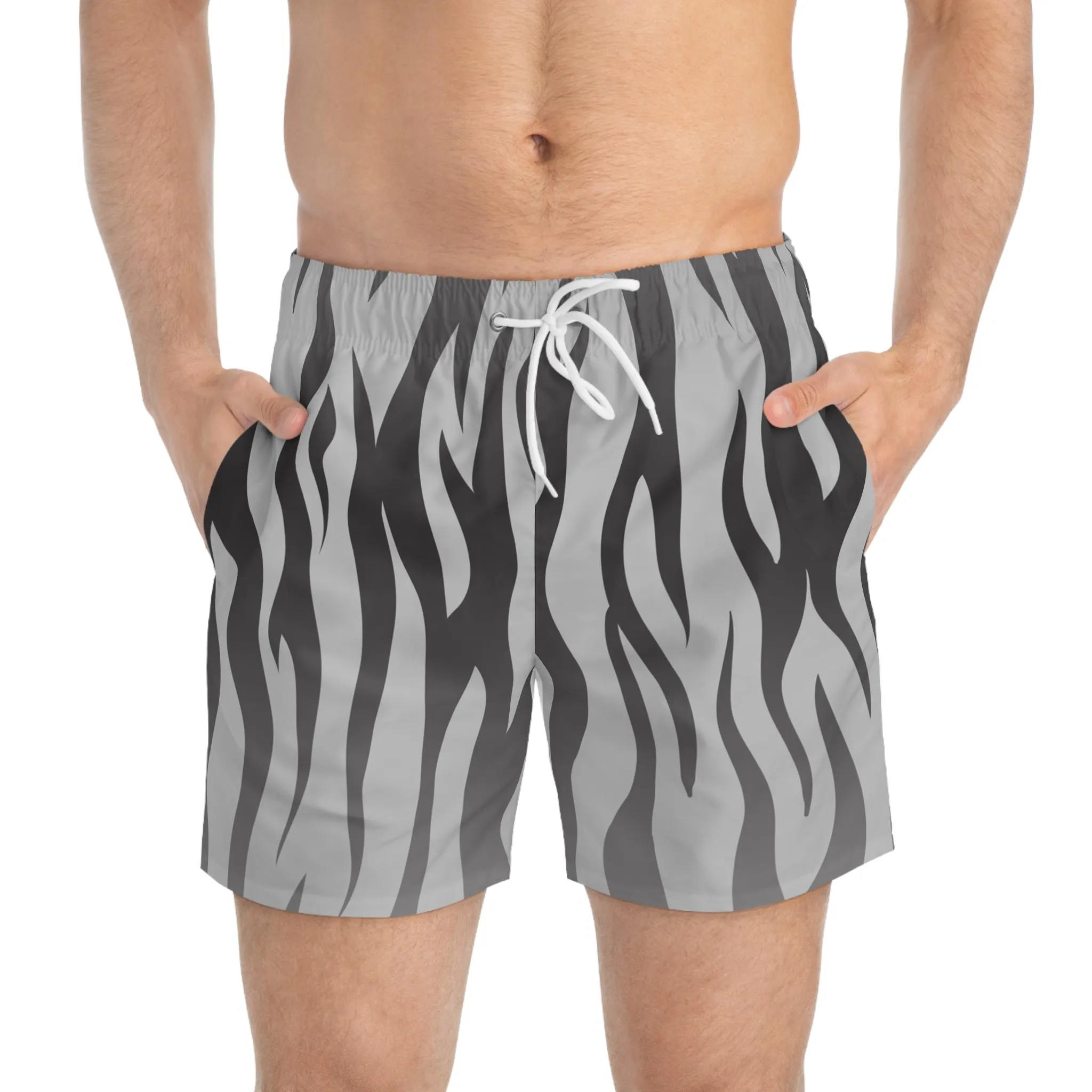 Trunks - Zebra Silver