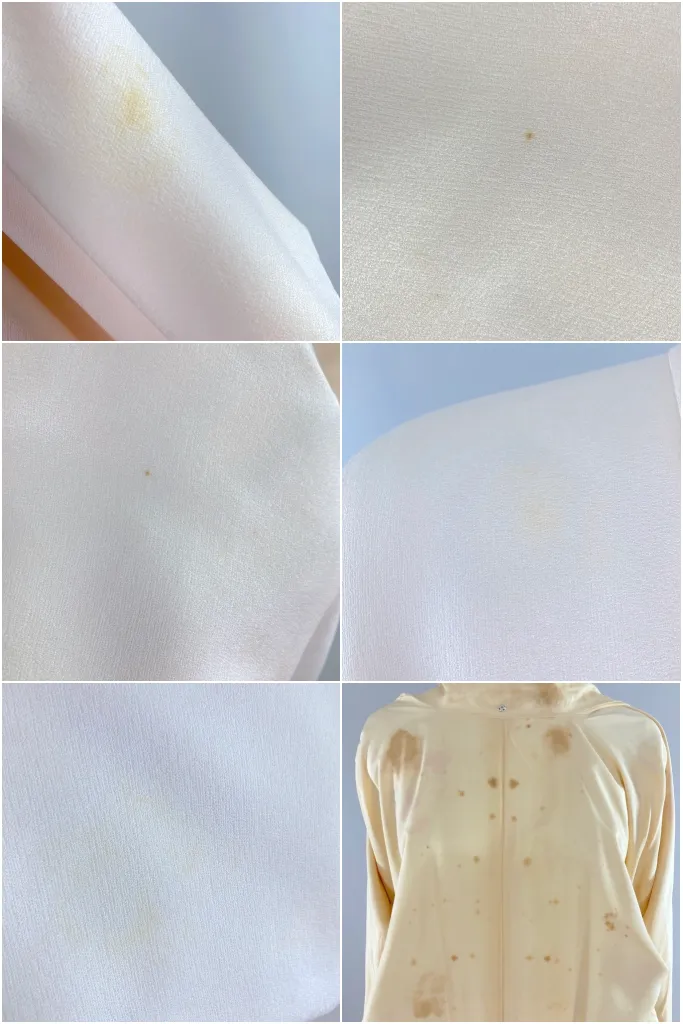 Vintage Ivory Grapevine Silk Kimono