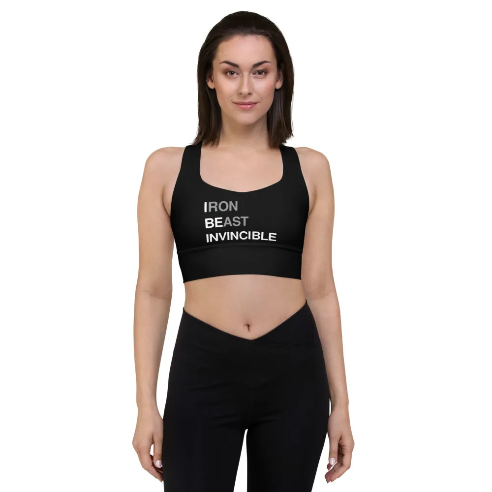 VISION LONGLINE PREMIUM SPORTS BRA Black - best sports bra