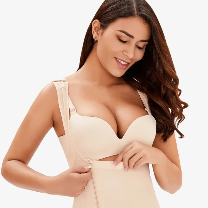 Women Underbust Slimming Shapewear Short Faja With Side Zipper
