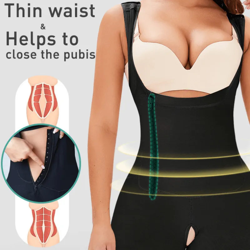 Women Underbust Slimming Shapewear Short Faja With Side Zipper