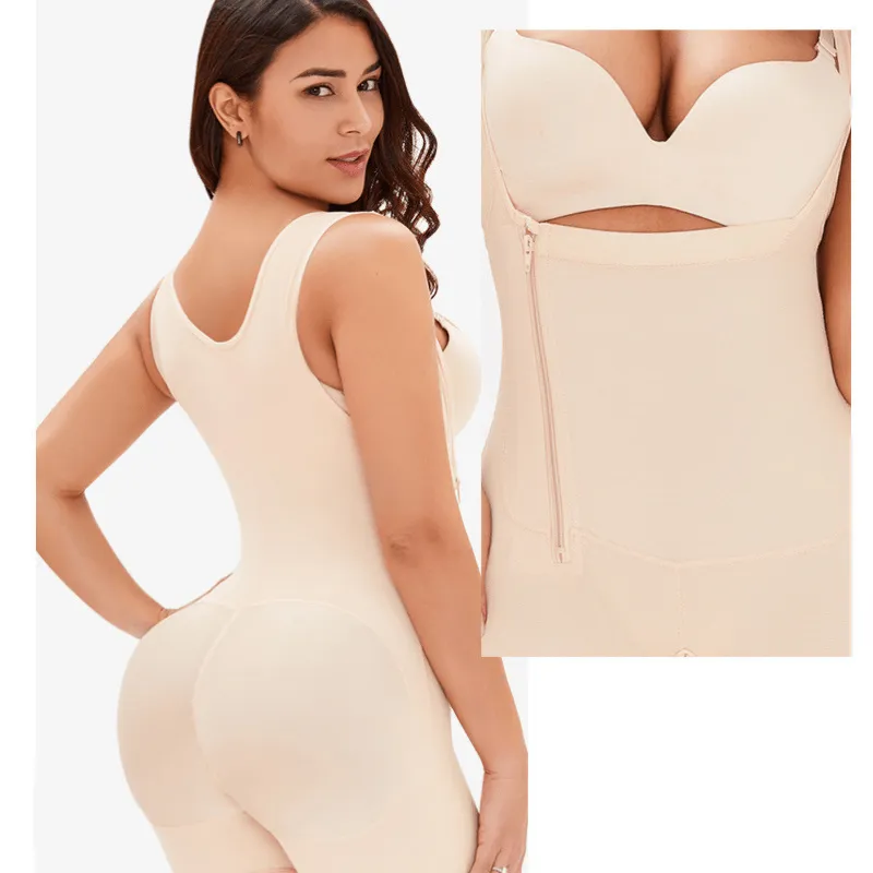 Women Underbust Slimming Shapewear Short Faja With Side Zipper