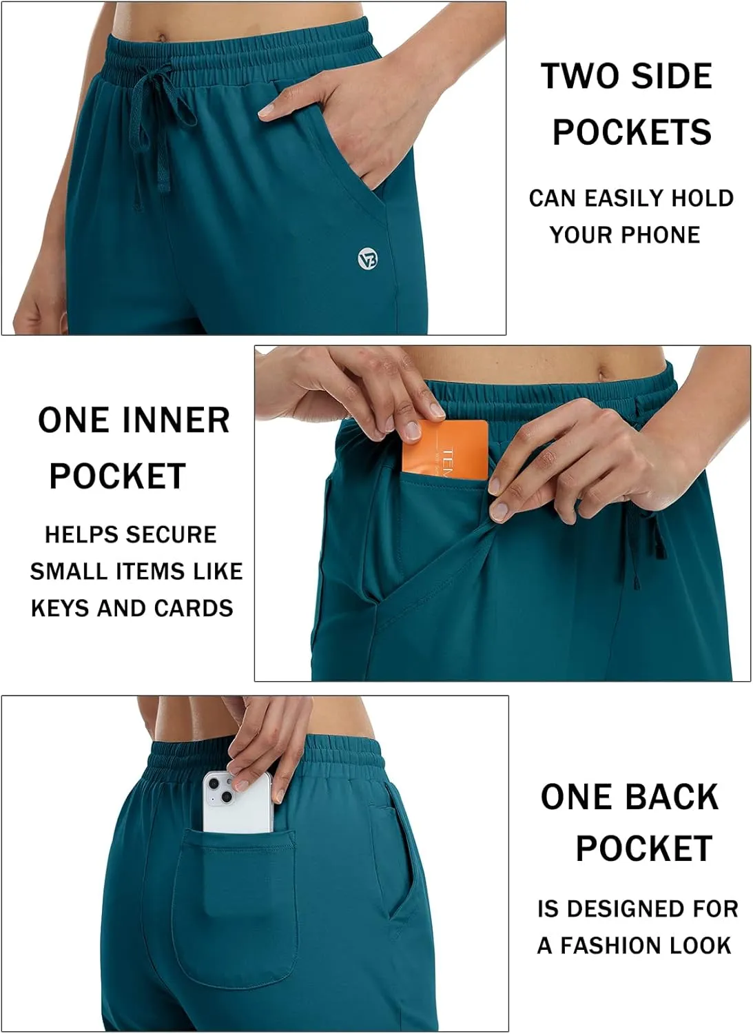 Women's Capri Pants Cotton Jersey Yoga Capris Drawstring Joggers Workout Sweatpants Loose Lounge Crop Pants Pockets