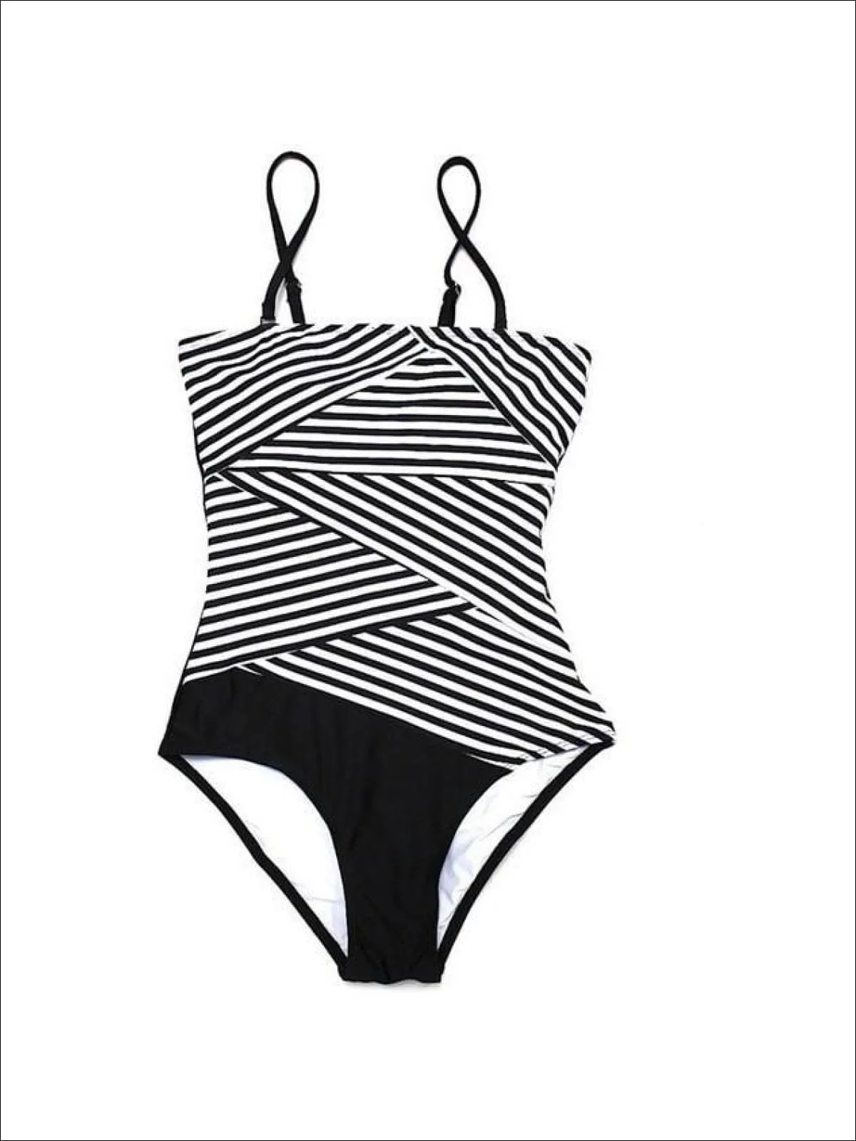 Women's Geometric Stripe Monokini