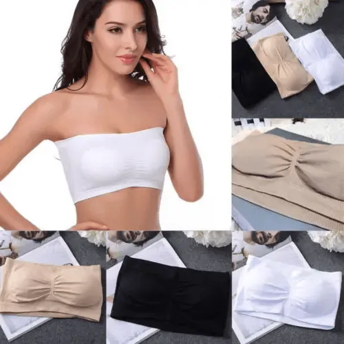 Womens Strapless Bra Removable Pads - 3384