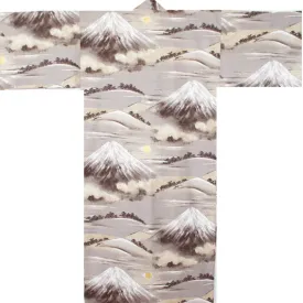Yukata Robe for Men Fuji Grey
